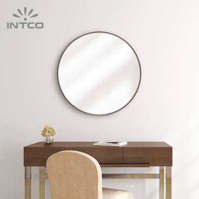 Hot Product Alert! Walnut Aluminum Round Mirror!